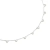 Collier Agatha Adorée argent rhodié coeurs oxydes