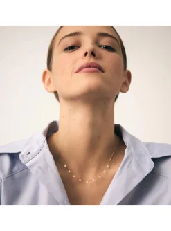 Collier Agatha Adorée argent doré coeurs oxydes
