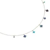 Collier Agatha Beloved argent pampilles multicolores
