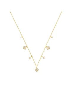 Collier Agatha Beloved pampilles dorées