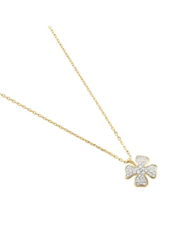 Collier Agatha Felicia doré trèfle