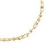 Collier Agatha Maude laiton doré maille nœud
