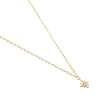 Collier Agatha Ourse étoile argent doré