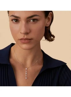Collier Agatha Y Beloved argent fleurs oxydes