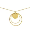 Collier Brillaxis 3 anneaux or jaune 9 carats