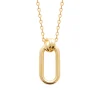 Collier Brillaxis anneau ovale et noeud