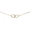 Collier Brillaxis anneaux entrelacés or 9 carats