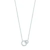 Collier Brillaxis anneaux entrelacés empierrés