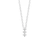 Collier Brillaxis argent et oxydes de zirconium