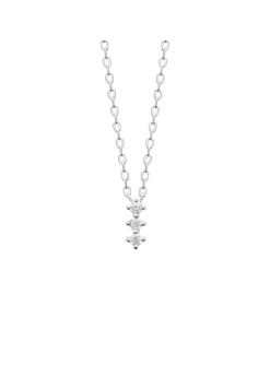 Collier Brillaxis argent et oxydes de zirconium