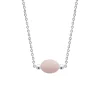 Collier Brillaxis argent quartz rose