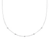 Collier Brillaxis argent rhodié cinq oxydes