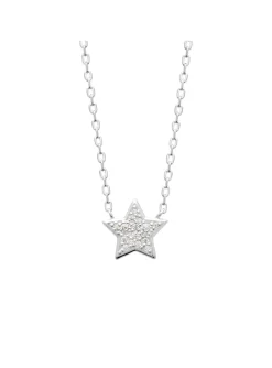 Collier Brillaxis argent et étoiles_x005f_x000D_oxydes de zirconium