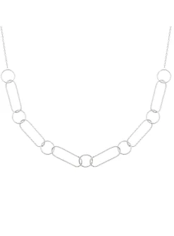 Collier Brillaxis argent rhodié ciselé