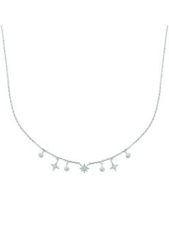 Collier Brillaxis argent étoiles oxydes