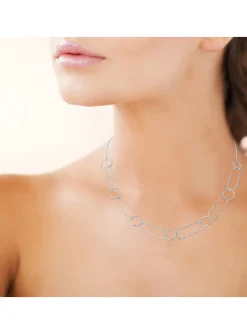 Collier Brillaxis argent rhodié ciselé