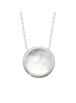Collier brillaxis argent et nacre