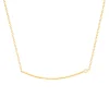 Collier Brillaxis barrette or jaune et diamant 0.02
