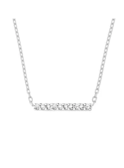 Collier Brillaxis barrette or 18 carats diamants