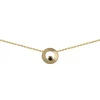 Collier Brillaxis cercle or 18 carats saphir
