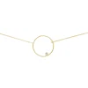 Collier Brillaxis cercle or jaune 18 carats diamant