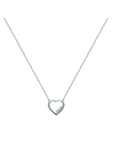 Collier Brillaxis coeur empierré