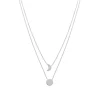 Collier Brillaxis double soleil lune