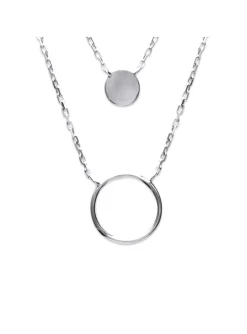 Collier Brillaxis doubles chaînes cercles