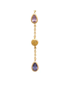 Collier Brillaxis en y multicolore