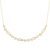Collier Brillaxis formes géométriques plaqué or