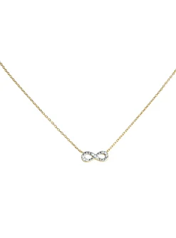 Collier Brillaxis infini empierré plaqué or