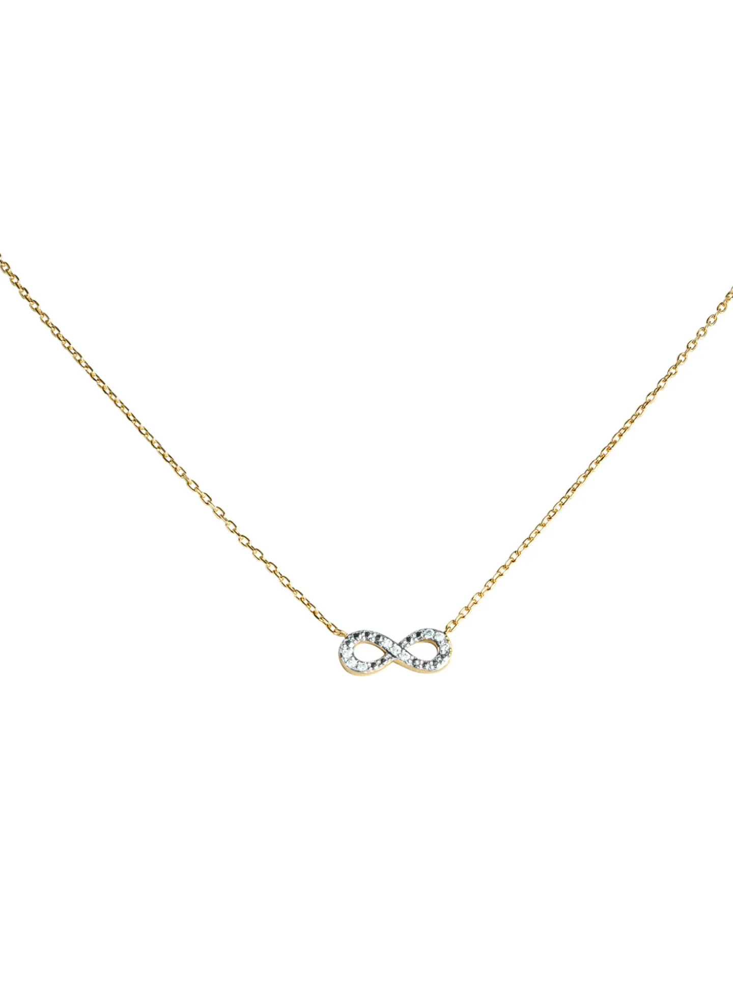 Collier Brillaxis infini empierré plaqué or