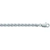 Collier Brillaxis maille corde argent rhodié