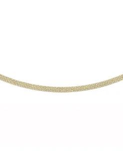 Collier Brillaxis maille bismark or jaune 18 carats