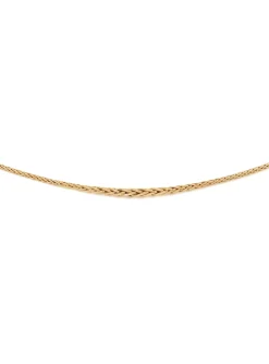 Collier Brillaxis maille palmier chute or 18 carats