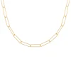 Collier Brillaxis maille cheval fantaisie plaqué or