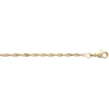 Collier Brillaxis maille torsadée plaqué or