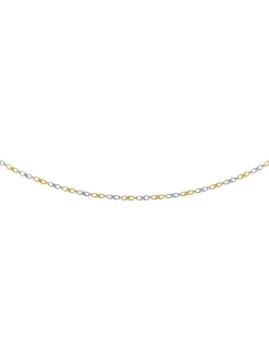 Collier Brillaxis motif infini or bicolore 9 carats