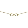 Collier Brillaxis motif infini or jaune 9 carats