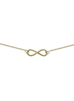 Collier Brillaxis motif infini or jaune 9 carats