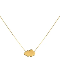 Collier Brillaxis nuage plaqué or