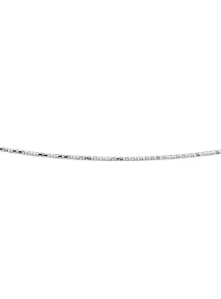 Collier Brillaxis Oméga or blanc 18 carats diamanté