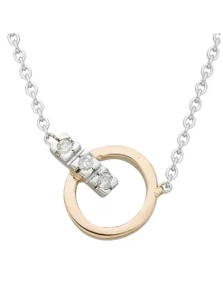 Collier Brillaxis or 18 carats diamants