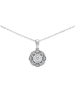 Collier Brillaxis or blanc 18 carats diamants