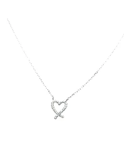 Collier Brillaxis or blanc 18 carats et diamants