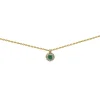 Collier Brillaxis or jaune émeraude diamants