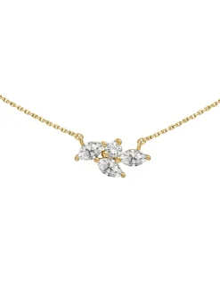 Collier Brillaxis or jaune 9 carats oxydes