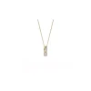 Collier Brillaxis or jaune 9 carats oxydes