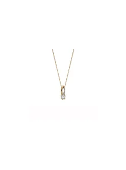 Collier Brillaxis or jaune 9 carats oxydes