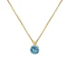 Collier Brillaxis or jaune 18 carats topaze